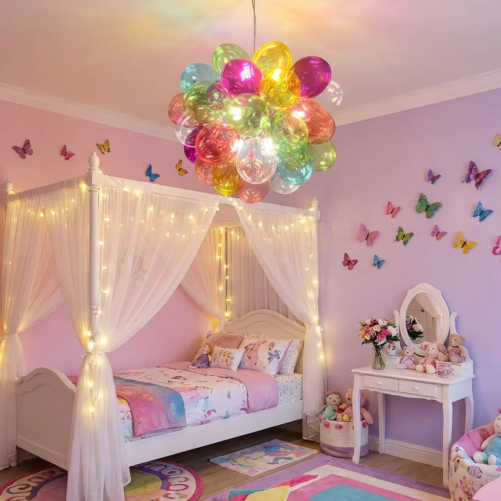 Nordic Colorful Hand-blown Glass Chandelier | Alvoren