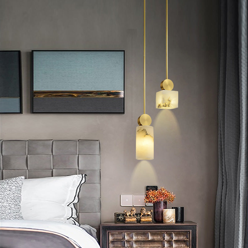 Modern Crystal Copper & K9 Crystal Mini Pendant | Alvoren