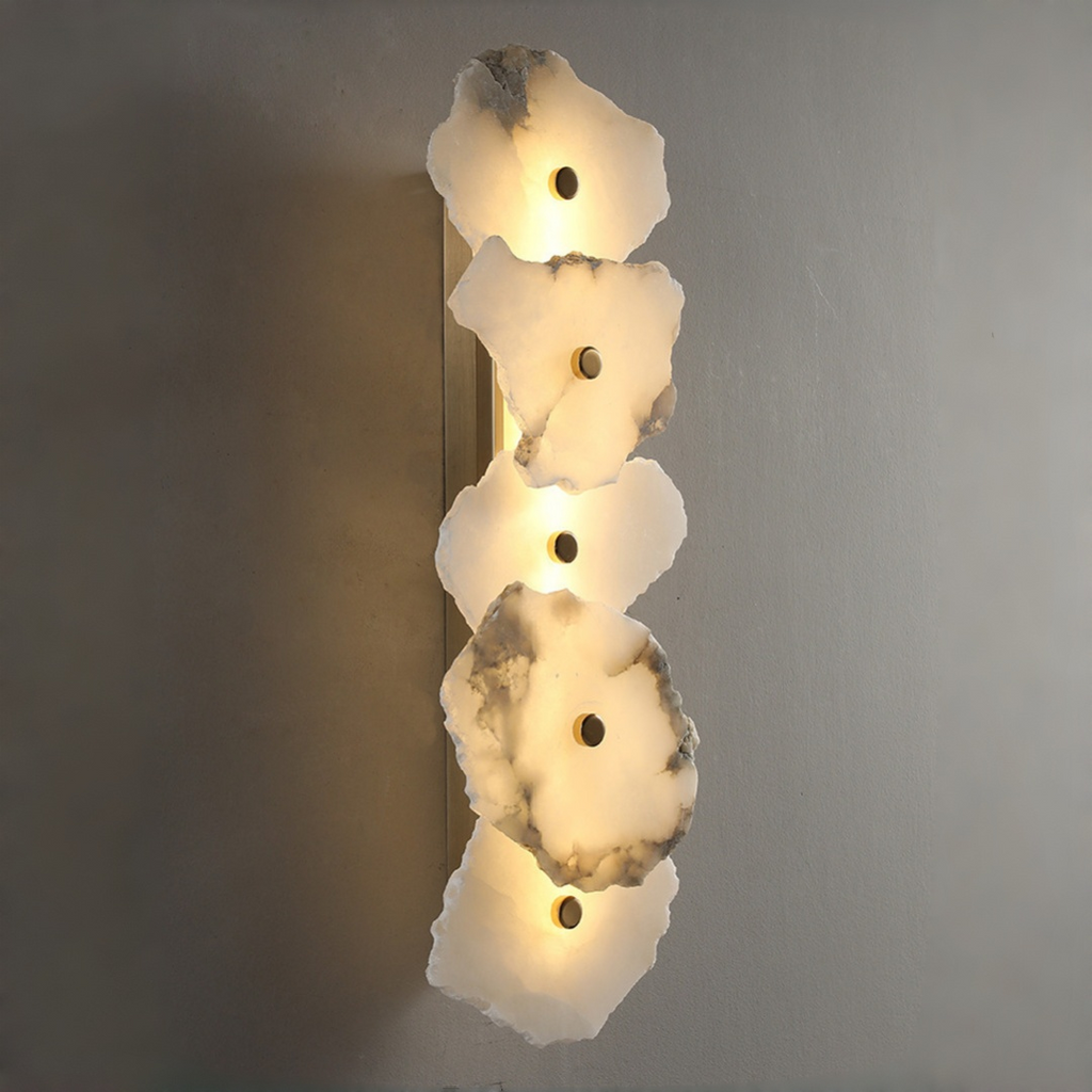 Modern Marble Natural Marble Wall Sconce | Alvoren