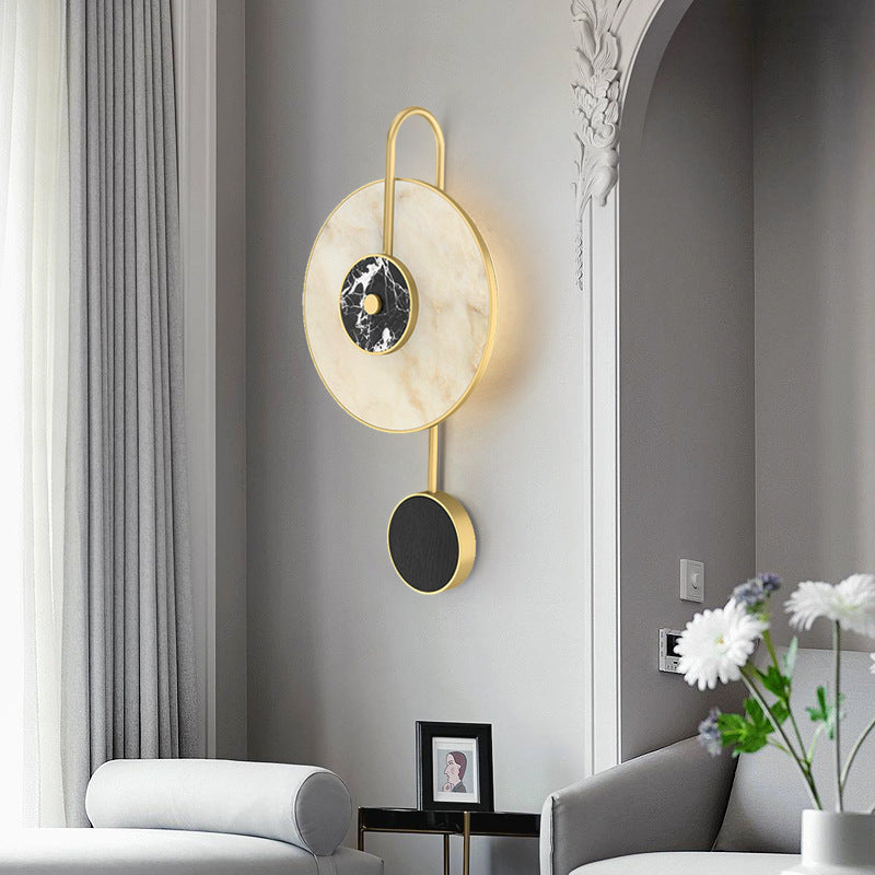 Post-Modern Natural Marble Wall Sconce | Alvoren