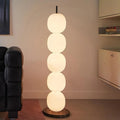 Grey Gold Gourd Glass Table Lamp Modern