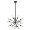 18-Light Gold Sputnik Chandelier Modern Farmhouse