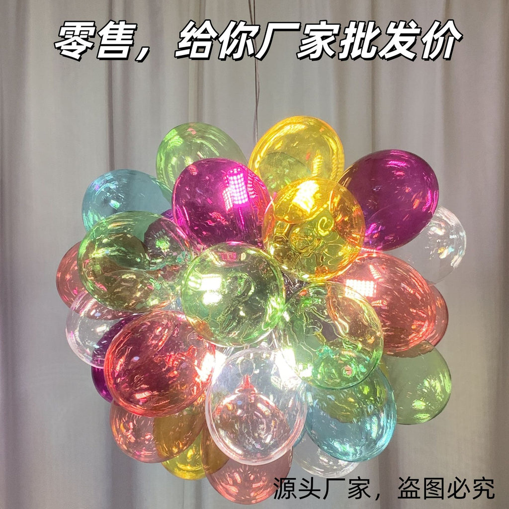 Nordic Colorful Hand-blown Glass Chandelier | Alvoren