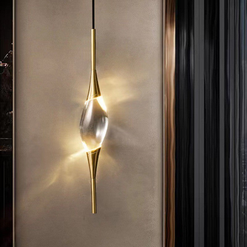 Nordic Luxury Crystal Copper & K9 Crystal Mini Pendant | ...