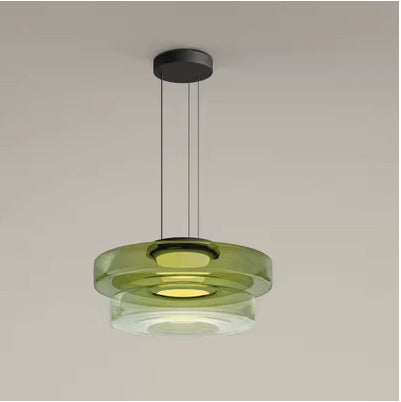 Cream Art Hand-blown Glass Pendant Light | Alvoren