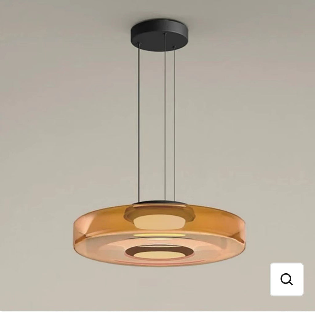 Cream Art Hand-blown Glass Pendant Light | Alvoren