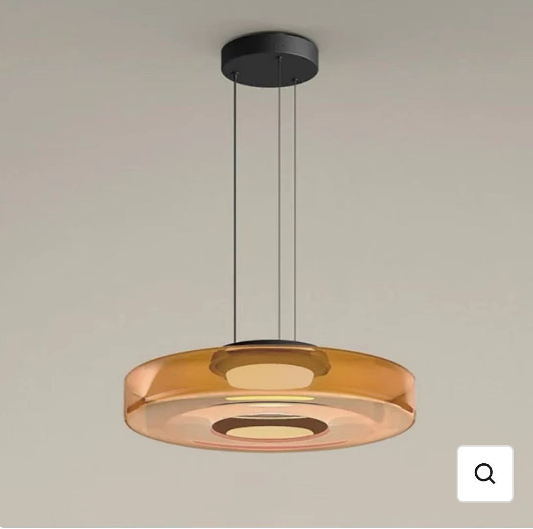 Cream Art Hand-blown Glass Pendant Light | Alvoren