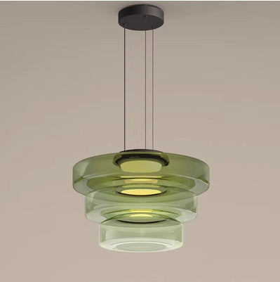 Cream Art Hand-blown Glass Pendant Light | Alvoren