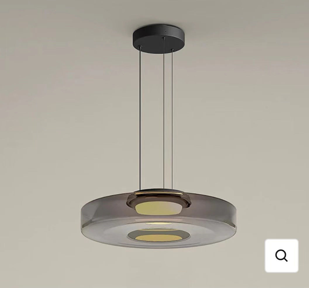 Cream Art Hand-blown Glass Pendant Light | Alvoren