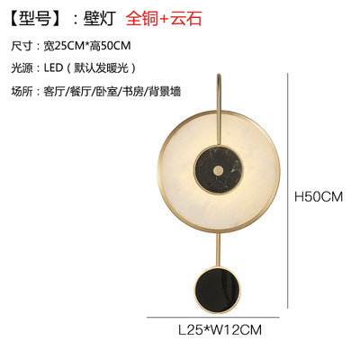 Post-Modern Natural Marble Wall Sconce | Alvoren